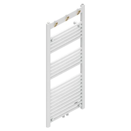 VONIOS RADIATORIUS SIENINIS VERTIKALUS VANDENINIS KOPĖČIOS 120x50 YASUR-WH-2 BALTAS 10