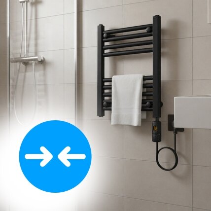 VONIOS ELEKTRINIS ENERGIJĄ TAUPANTIS RADIATORIUS KOPĖTĖLĖS 300W MANAM JUODAS MANAM-BL 5