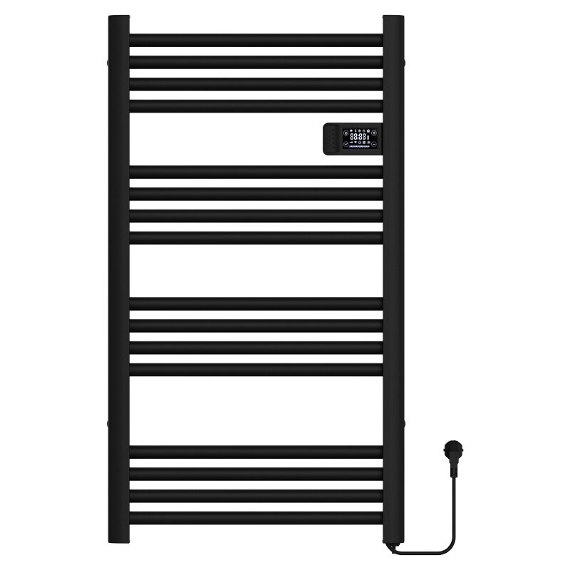 ELEKTRINIS ALIUMININIS KOPĖTĖLIŲ TIPO VONIOS RADIATORIUS 96x54 500W LOA JUODAS LOA-BL