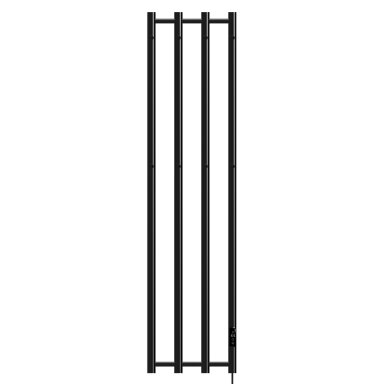 ELEKTRINIS VONIOS RADIATORIUS SIENINIS VERTIKALUS 1405X346 JUODAS KASJAN-BL-2
