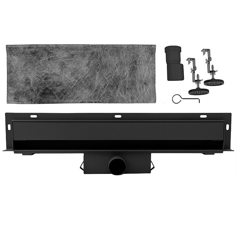 LINIJINIS SIENINIS DRENAS DL09 WALL JUODAS 80 CM DL09-WALL-BL80 25