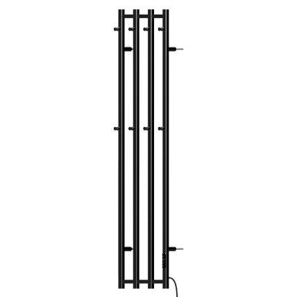 ELEKTRINIS VONIOS RADIATORIUS SIENINIS VERTIKALUS 1405X346 JUODAS KASJAN-BL-2 19 ELEKTRINIS VONIOS RADIATORIUS SIENINIS VERTIKALUS 1405X346 JUODAS KASJAN-BL-2 19