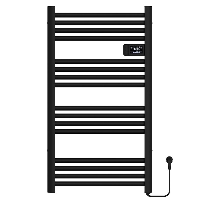 ELEKTRINIS ALIUMININIS KOPĖTĖLIŲ TIPO VONIOS RADIATORIUS 96x54 500W LOA JUODAS LOA-BL 26