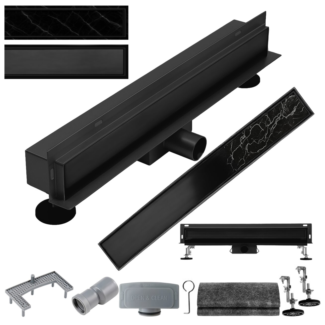 LINIJINIS SIENINIS DRENAS DL09 WALL JUODAS 80 CM DL09-WALL-BL80 1 LINIJINIS SIENINIS DRENAS DL09 WALL JUODAS 80 CM DL09-WALL-BL80 1