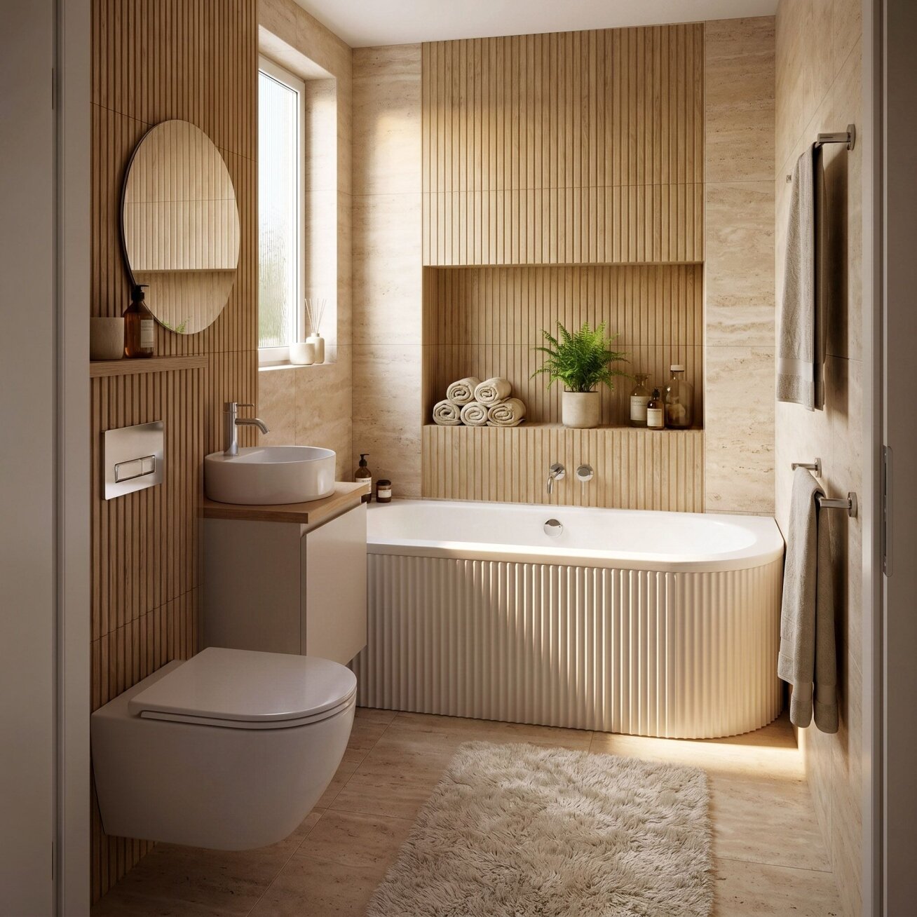 Akrilinė kampinė vonia Orion Stripe Left 150cm 8