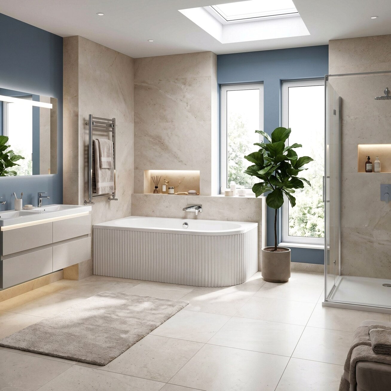 Akrilinė kampinė vonia Orion Stripe Left 160cm 2 Akrilinė kampinė vonia Orion Stripe Left 160cm 2