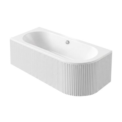 Akrilinė kampinė vonia Orion Stripe Left 150cm