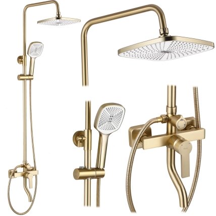 ARGUS BRUSHED GOLD dušo komplektas ARGUS BRUSHED GOLD dušo komplektas