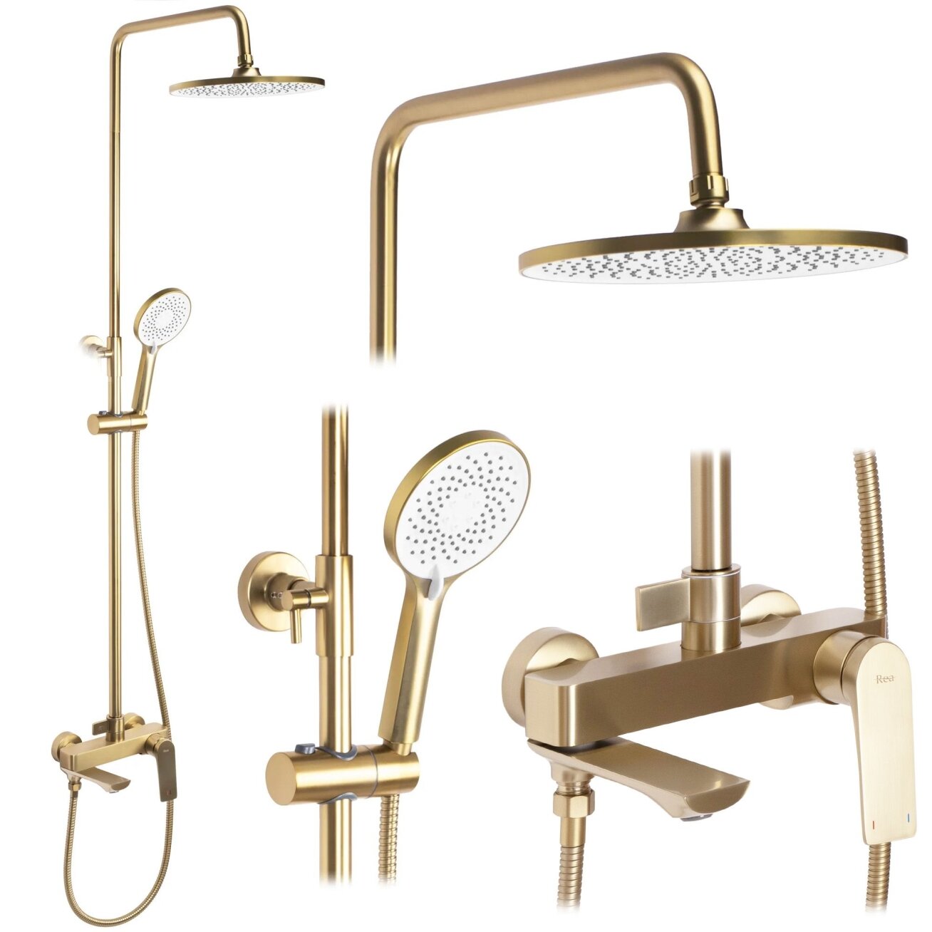 AVALON BRUSHED GOLD dušo komplektas AVALON BRUSHED GOLD dušo komplektas