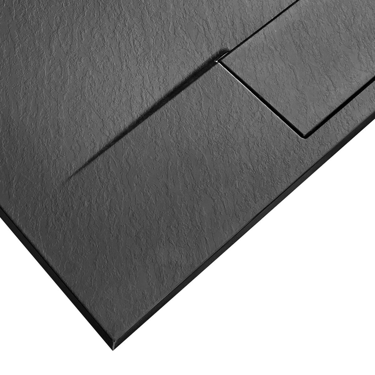 Bazalt Long Black dušo padėklas 90x120 4 Bazalt Long Black dušo padėklas 90x120 4