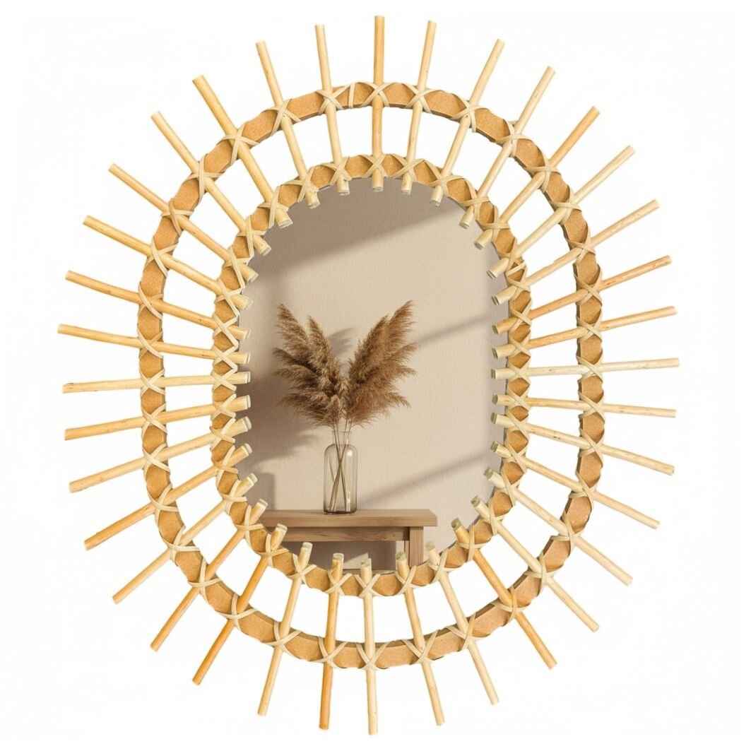 Boho sieninis veidrodis 57CM QDJ5749