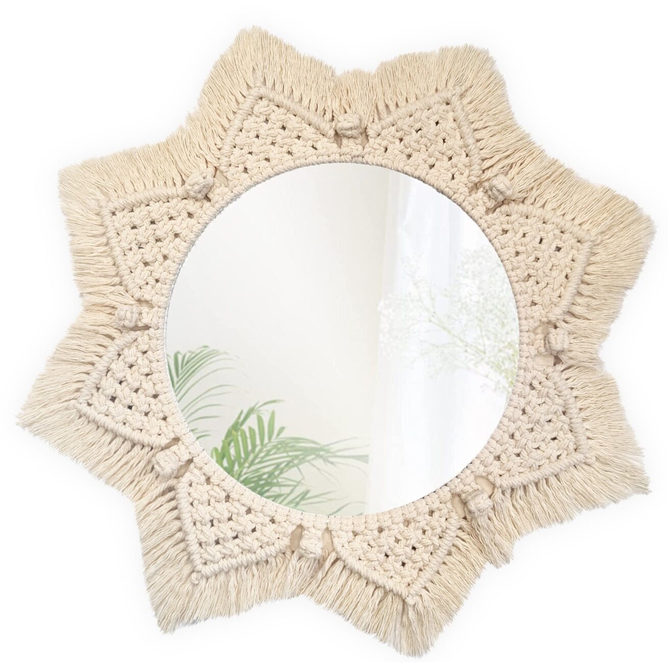 Boho sieninis veidrodis 53CM 322048