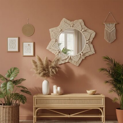 Boho sieninis veidrodis 53CM 322048 2 Boho sieninis veidrodis 53CM 322048 2