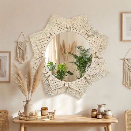 Boho sieninis veidrodis 53CM 322048 5 Boho sieninis veidrodis 53CM 322048 5