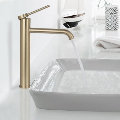 CLIF BRUSHED GOLD praustuvo maišytuvas