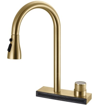 CONOR BRUSH GOLD virtuvės maišytuvas 2 CONOR BRUSH GOLD virtuvės maišytuvas 2