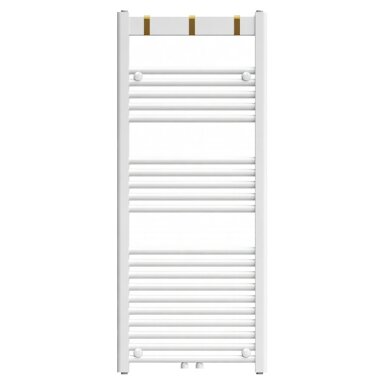 VONIOS RADIATORIUS SIENINIS VERTIKALUS VANDENINIS KOPĖČIOS 120x50 YASUR-WH-2 BALTAS