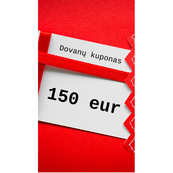 Dovanų kuponas 150 eur Dovanų kuponas 150 eur