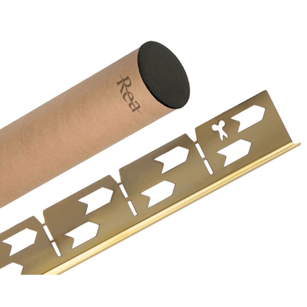 Dušo padėklo nuolydis 120 cm auksinis 6