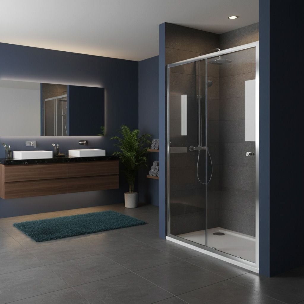 Dušo durys Primo Slide 130 Chrome 2