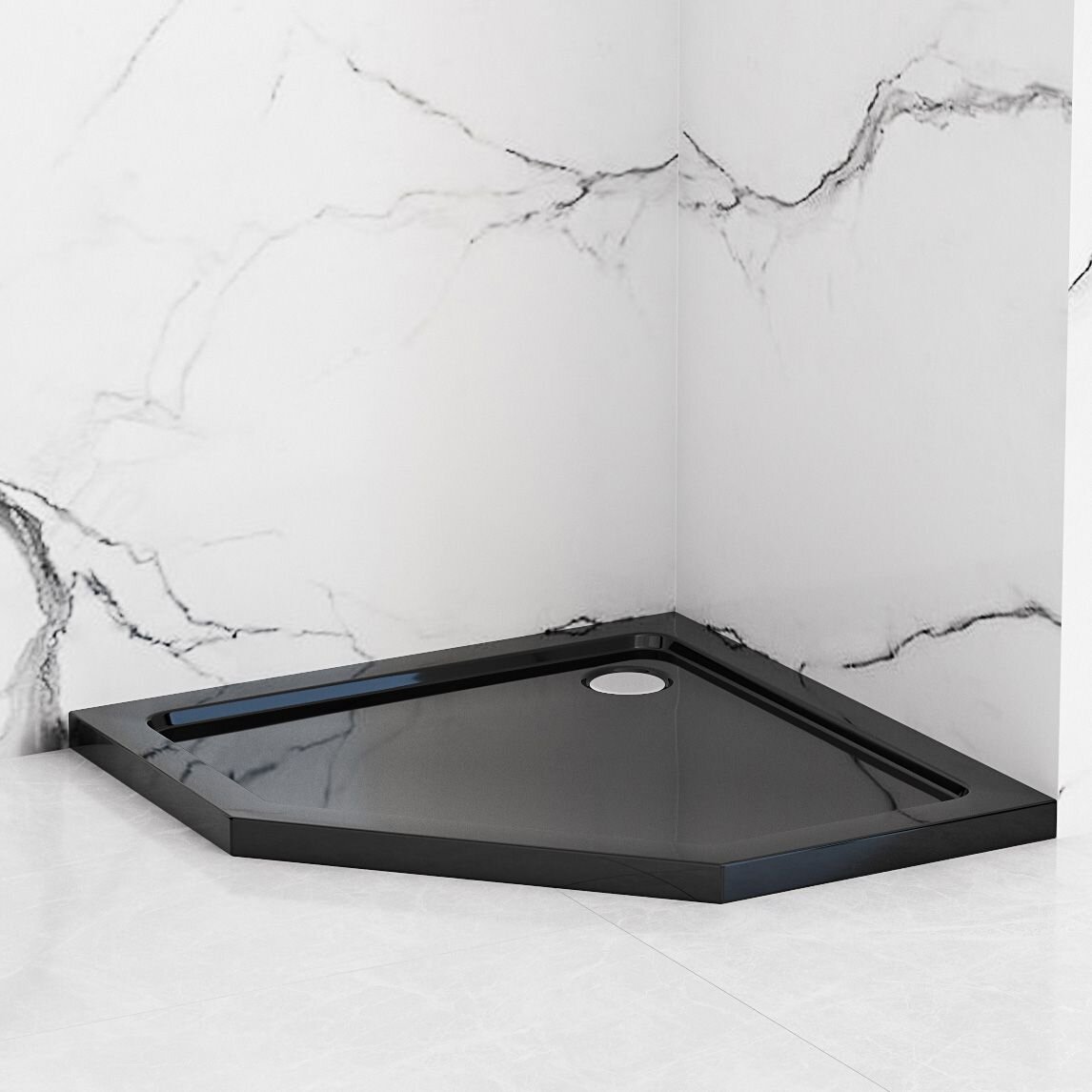 Dušo kabina DIAMOND BLACK MAT 90x90 11
