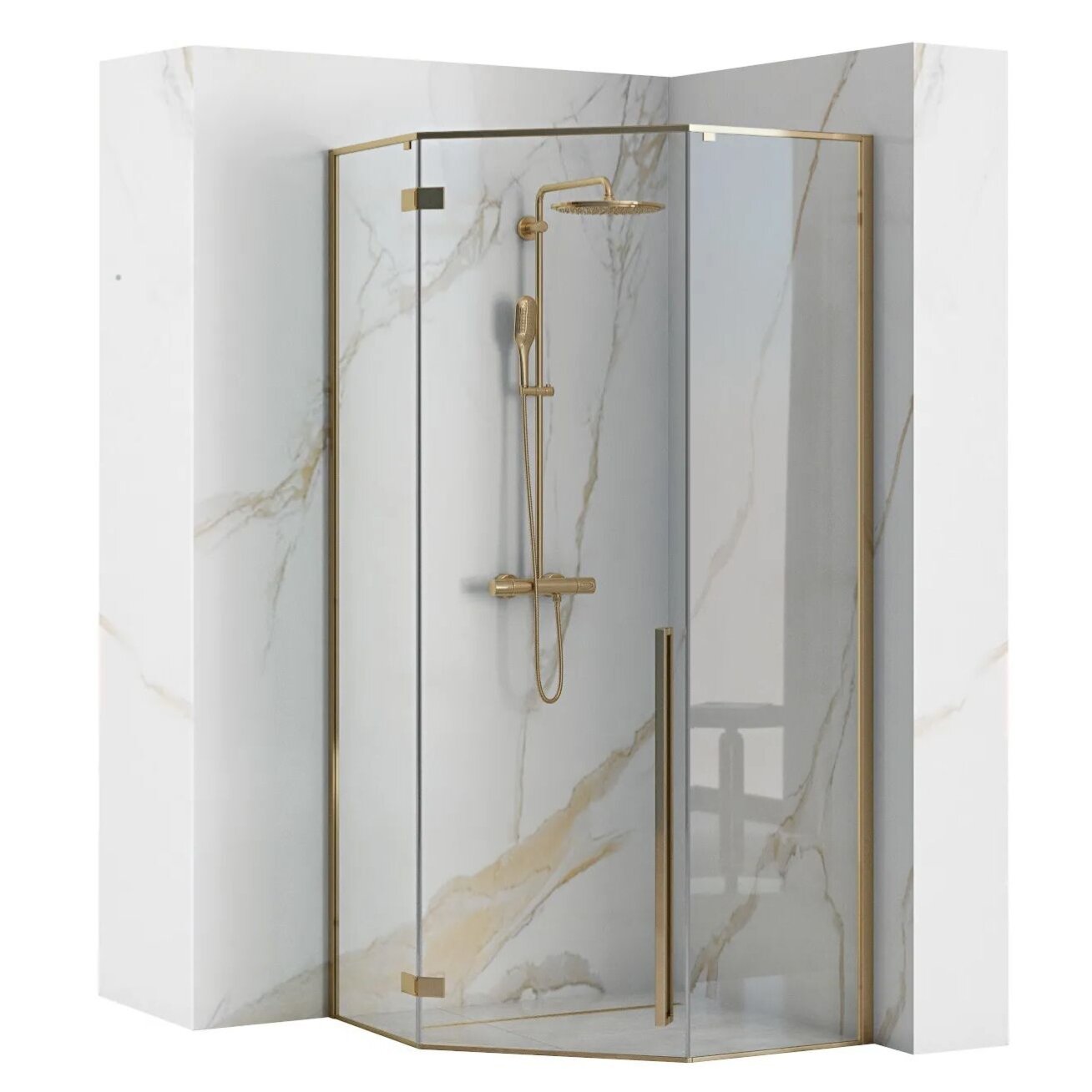 Dušo kabina DIAMOND GOLD 90x90 Dušo kabina DIAMOND GOLD 90x90