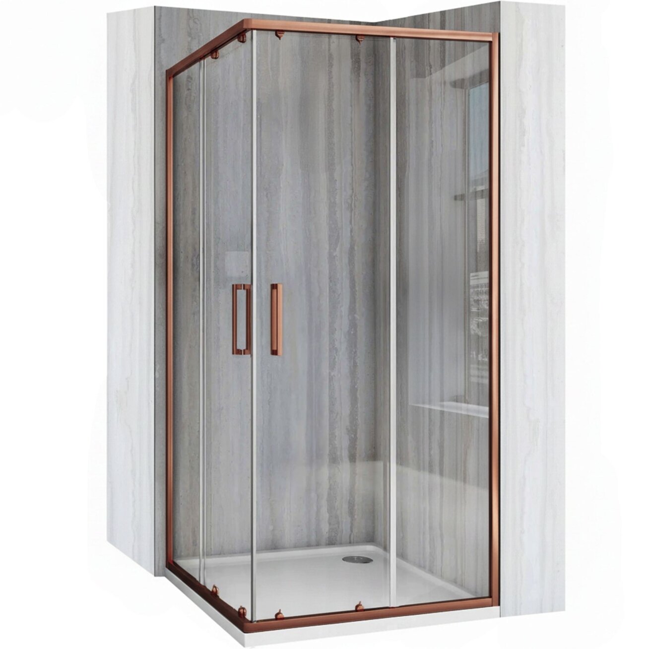 Dušo kabina City 90x90 Brush Copper 9