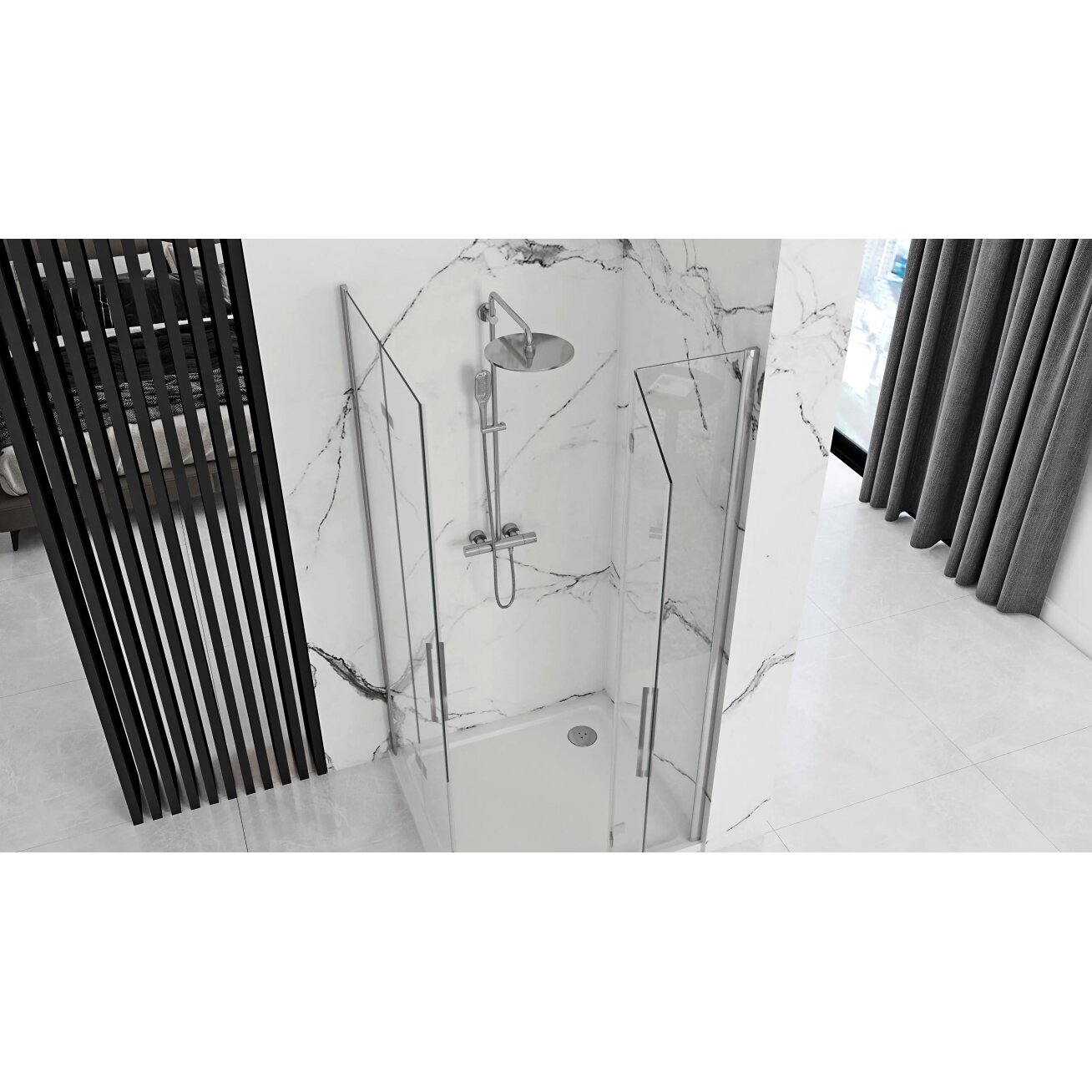 Dušo kabina Molier Chrome Double 80x80 2
