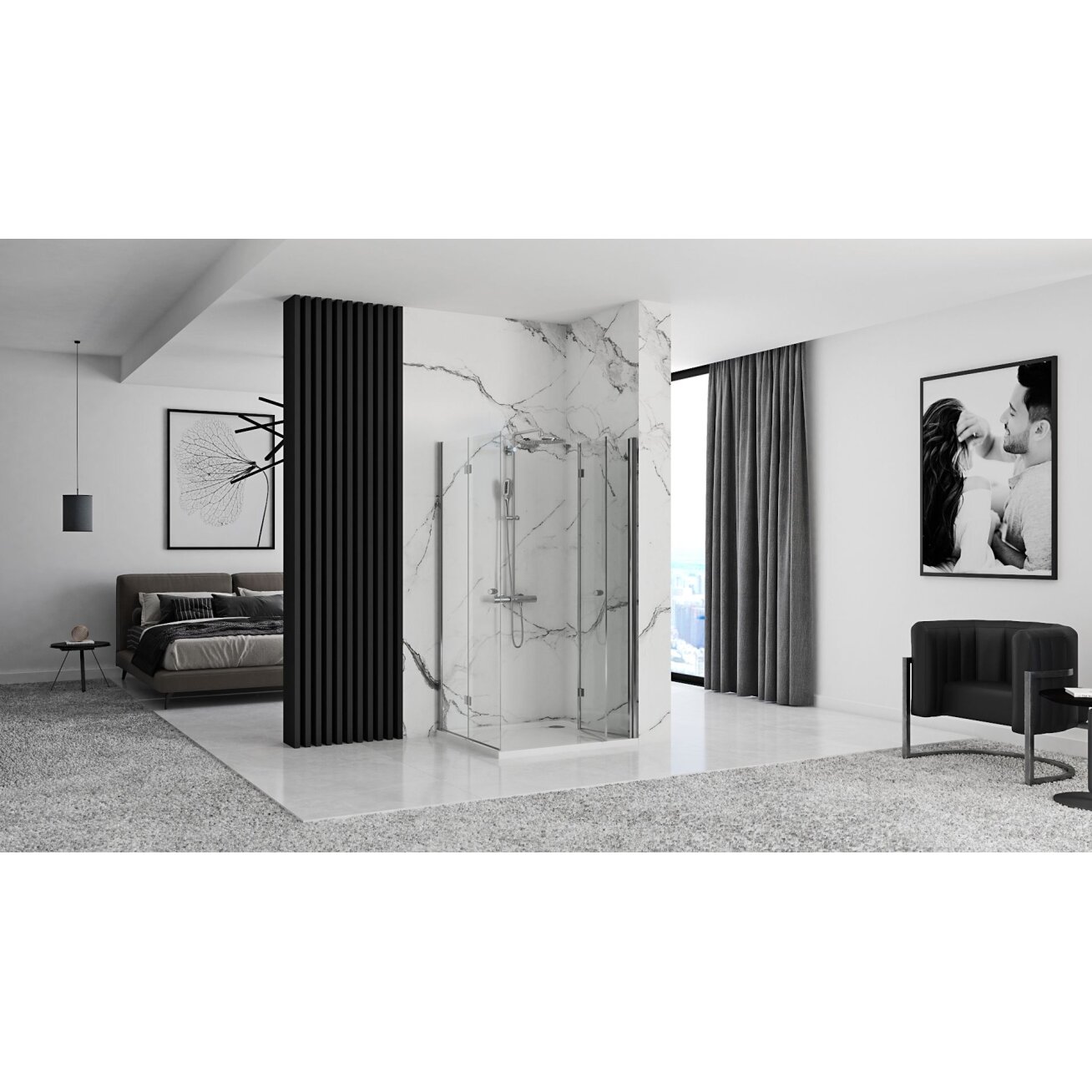 Dušo kabina sulankstomas Fold N2 Modular 4