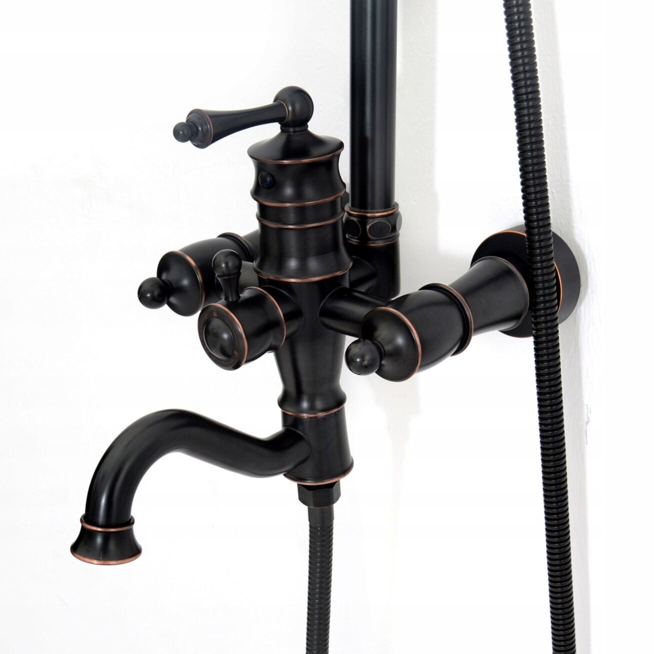 Dušo komplektas su snapeliu Vintage Black 10 Dušo komplektas su snapeliu Vintage Black 10