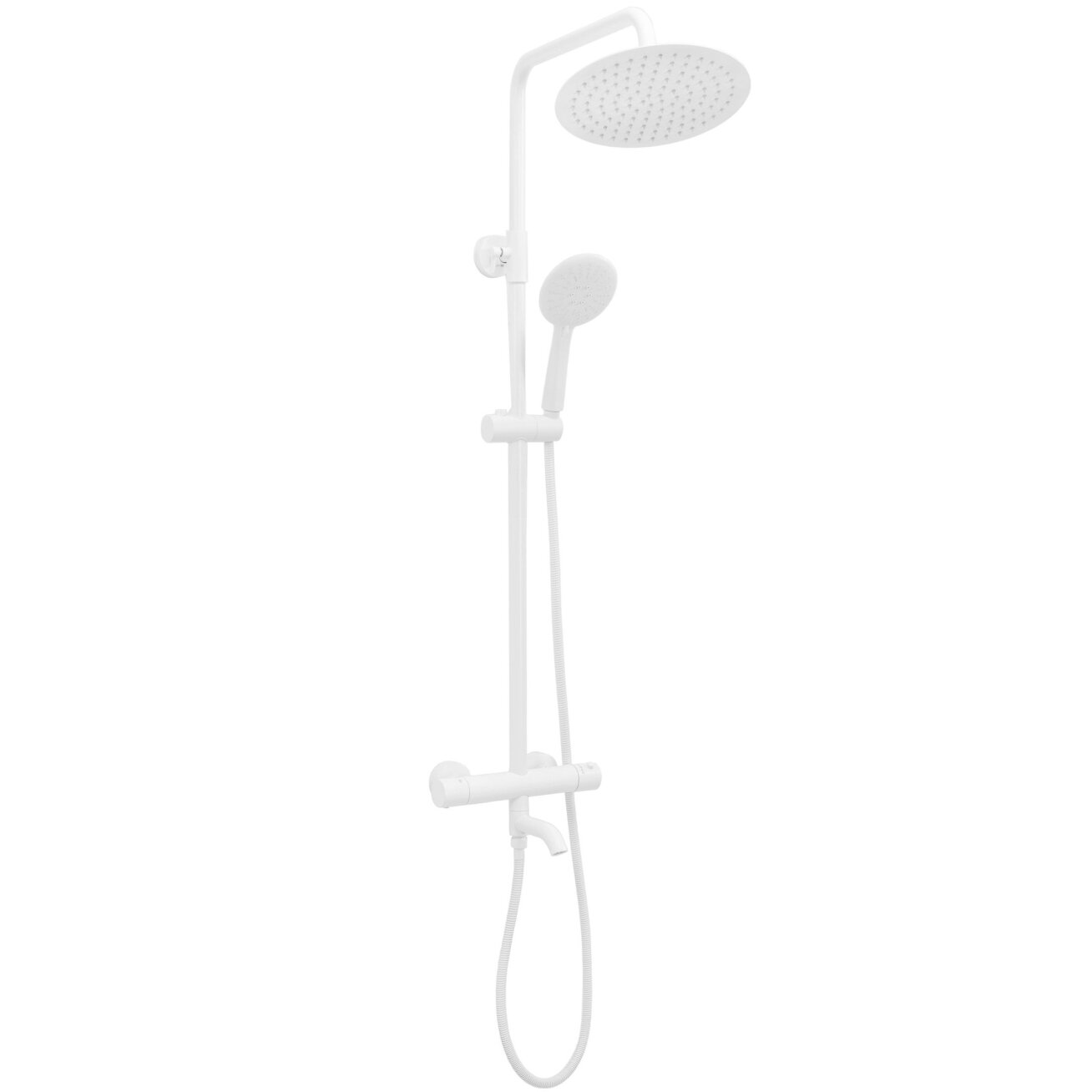 Dušo komplektas su termostatu Lungo White Matt 4 Dušo komplektas su termostatu Lungo White Matt 4