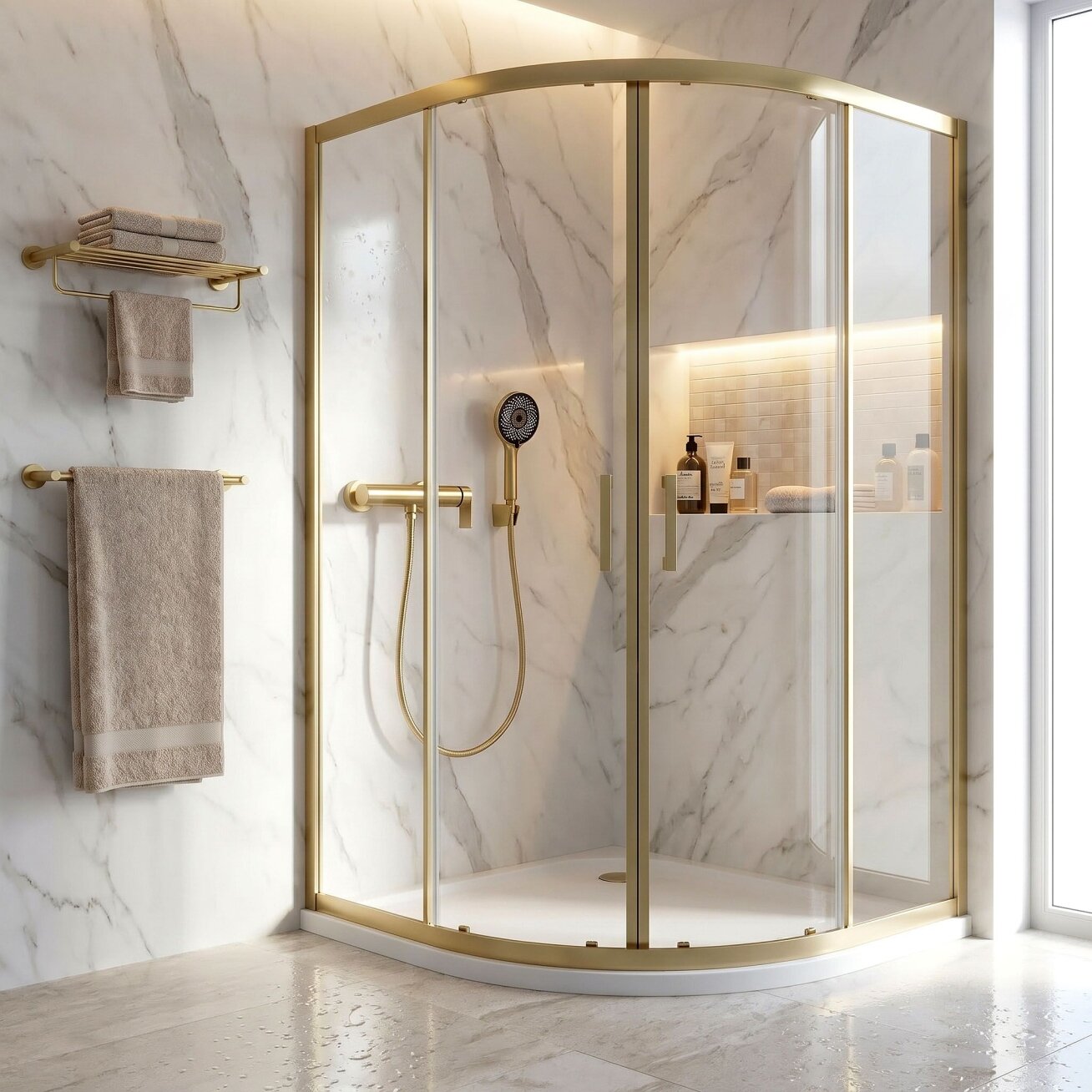 Dušo maišytuvas Hunter Brushed Gold 1 Dušo maišytuvas Hunter Brushed Gold 1