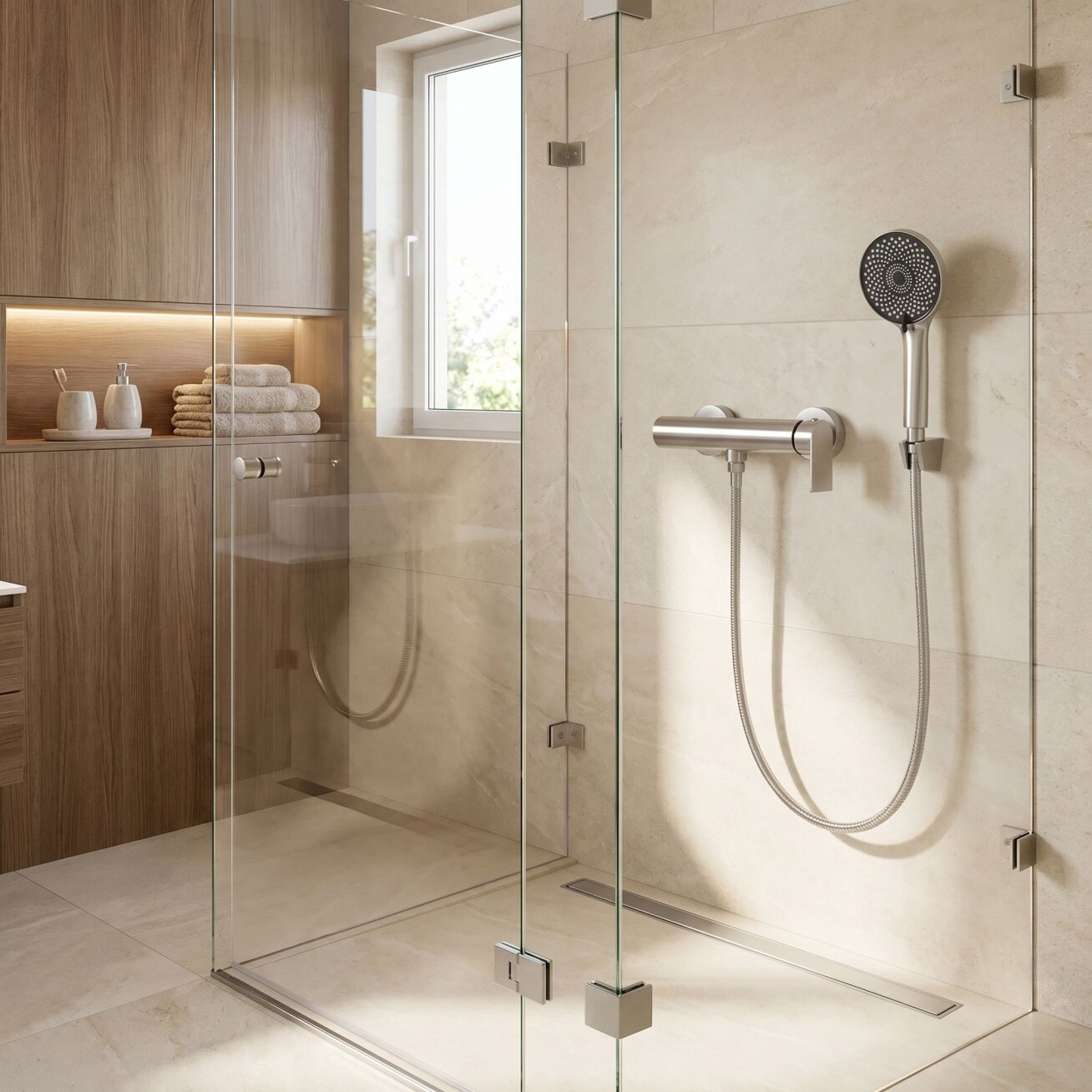 Dušo maišytuvas Hunter Brushed Nickel 5 Dušo maišytuvas Hunter Brushed Nickel 5