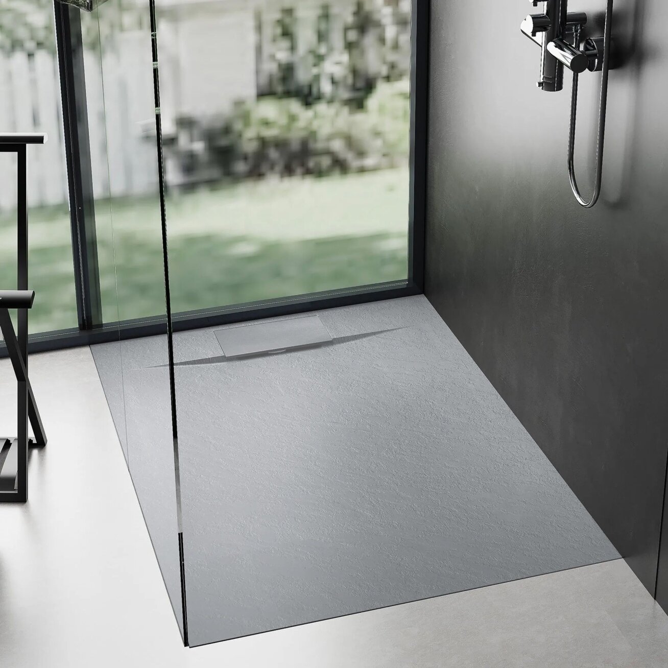 Dušo padėklas Bazalt Grey 90x90 3 Dušo padėklas Bazalt Grey 90x90 3