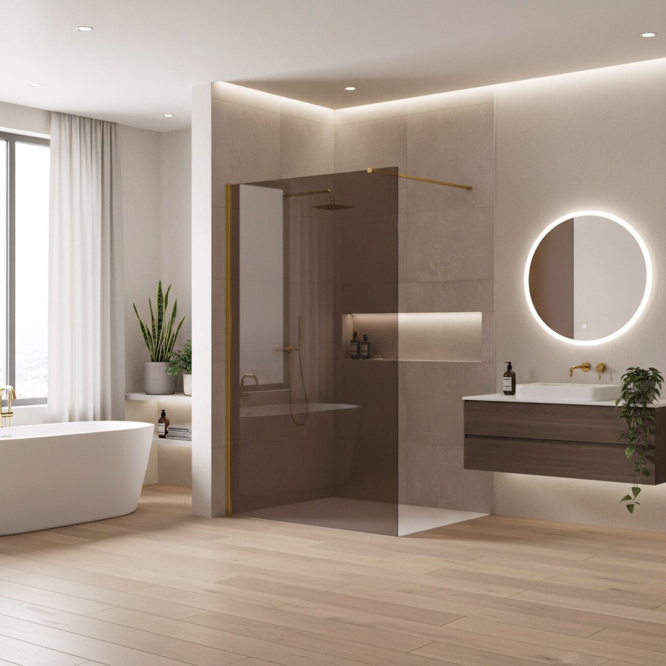 Dušo siena Flexi Brown / Gold 130 2