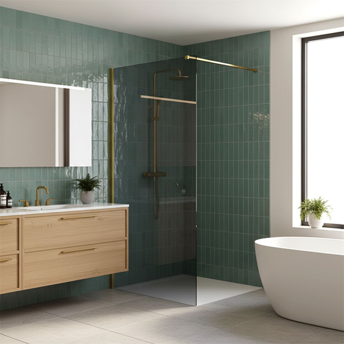 Dušo siena Flexi Grey / Gold 140 3