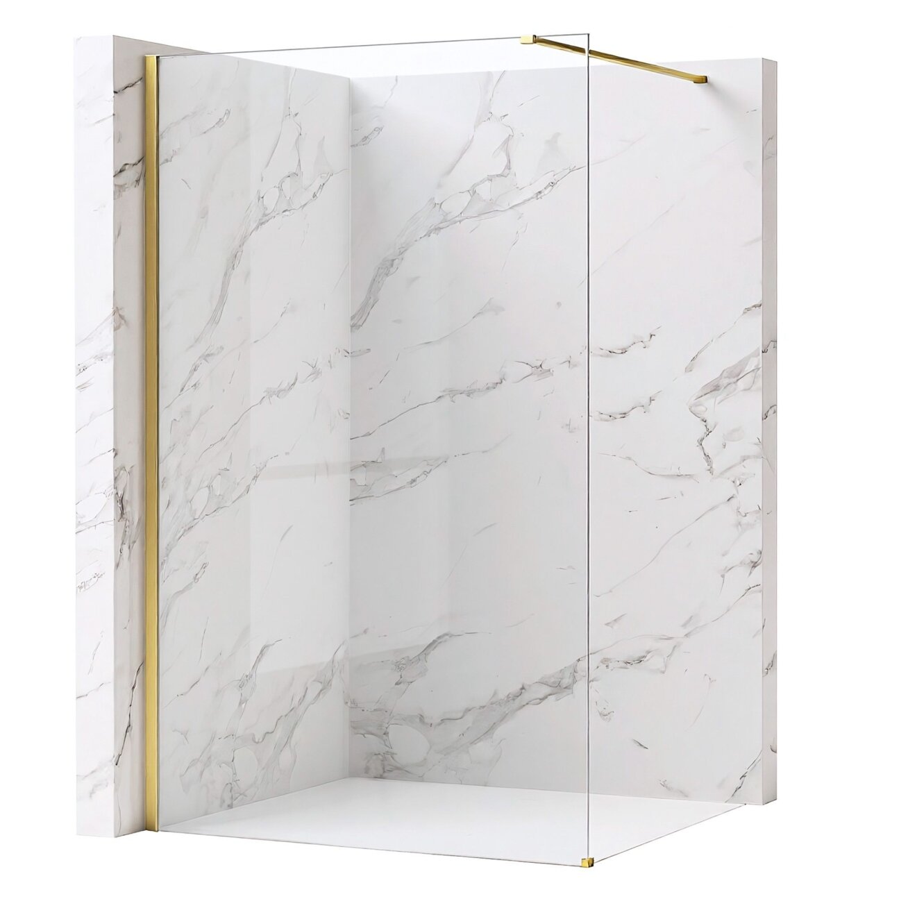 Dušo siena Flexi Transparent / Brush Gold 110