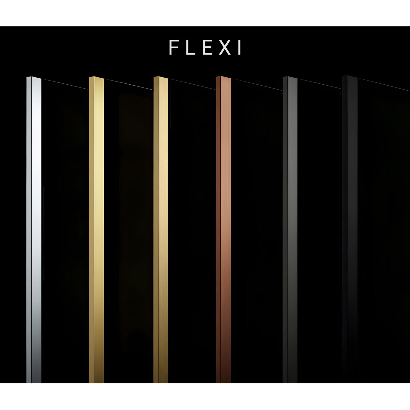 Dušo siena Flexi Transparent / Gold 80 6