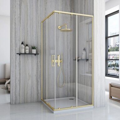 Dušo kabina City 80x80 Gold Brush Dušo kabina City 80x80 Gold Brush