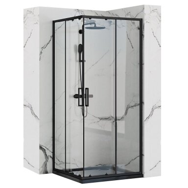 Dušo kabina Punto Juoda 90x90