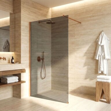 Dušo siena Flexi Grey / Brush Copper 80