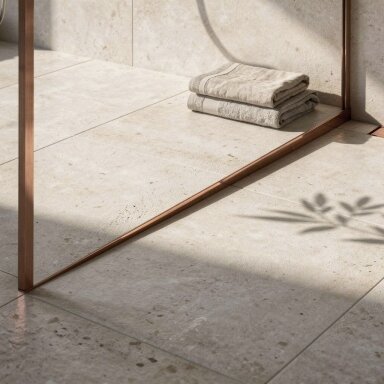 Dušo šlaito nuolydis 100cm Brush Copper