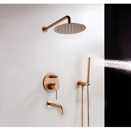 Dušo Įleidžiamas komplektas Lungo Copper + BOX 10 Dušo Įleidžiamas komplektas Lungo Copper + BOX 10