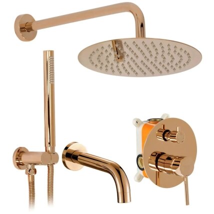 Dušo Įleidžiamas komplektas Lungo Copper + BOX