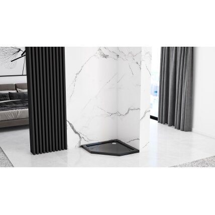 Dušo kabina DIAMOND BLACK MAT 90x90 12