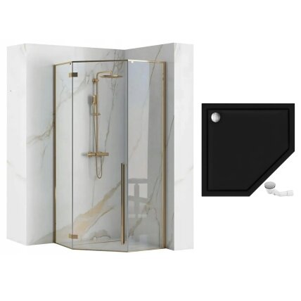 Dušo kabina DIAMOND GOLD 90x90 9 Dušo kabina DIAMOND GOLD 90x90 9