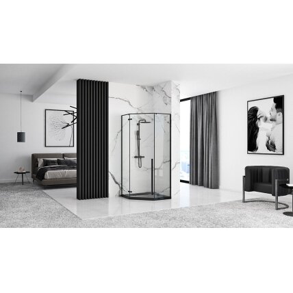 Dušo kabina DIAMONT BLACK MAT 80x80 8 Dušo kabina DIAMONT BLACK MAT 80x80 8