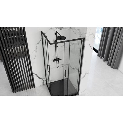 Dušo kabina Punto Juoda 80x80 2