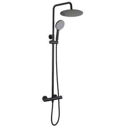Dušo komplektas be čiaupo su termostatu Lungo Black 5 Dušo komplektas be čiaupo su termostatu Lungo Black 5