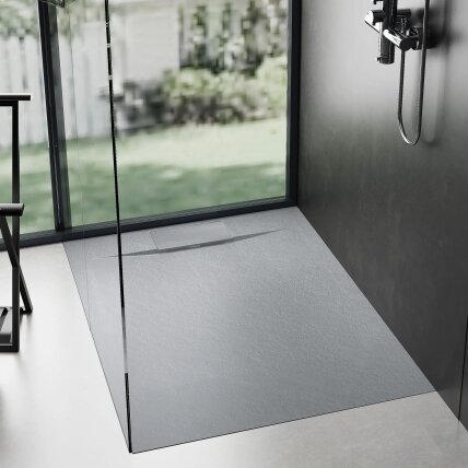 Dušo padėklas Bazalt Grey 90x90 3